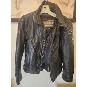 Motorcycle Jacket Women S Black Leather Unik Quilted‎ Lining